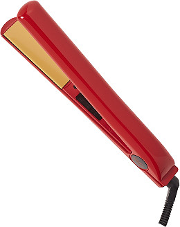 CHI Red Hair Straightener Professional Flat Iron, Case