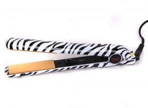 CHI Zebra White Hair Straightener Professional Flat Iron