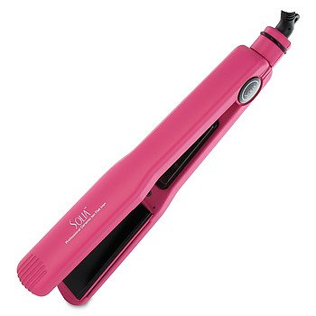 Solia Tourmaline Ceramic Ion Hot Pink Flat Iron Bundle