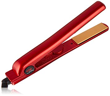 CHI Red Hair Straightener Professional Flat Iron, Shampoo, And C